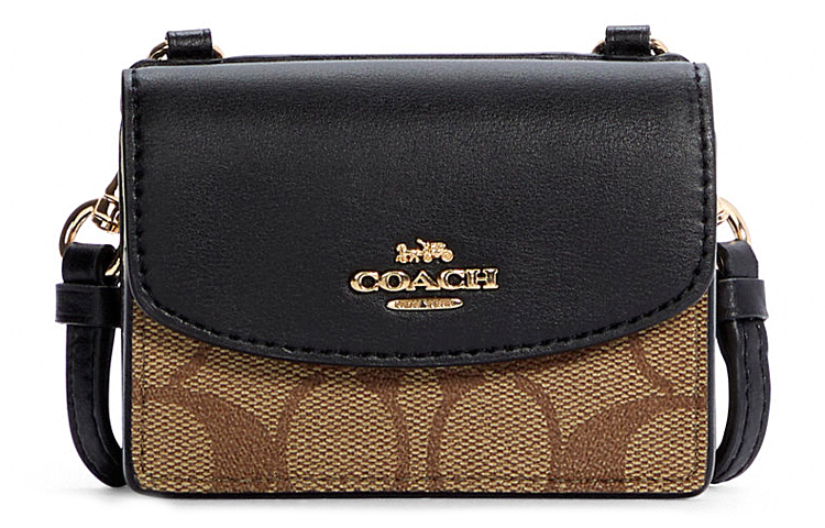 COACH Кожаная сумка через плечо с монограммой
COACH Кожаная сумка через плечо с монограммой