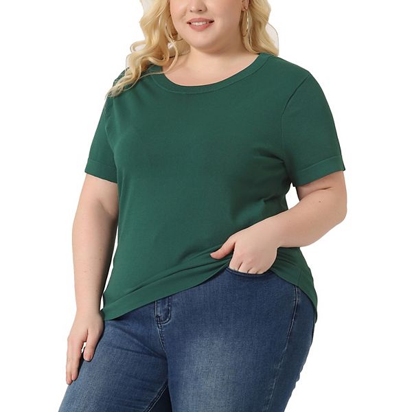 Блузка Plus size для женщин Casual Basic с круглым вырезом и коротким рукавом Agnes Orinda, Green
Блузка Plus size для женщин Casual Basic с круглым вырезом и коротким рукавом Agnes Orinda, Green