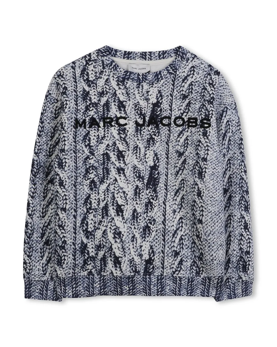 Толстовка для маленького мальчика синего цвета с длинными рукавами Marc Jacobs
Толстовка для маленького мальчика синего цвета с длинными рукавами Marc Jacobs