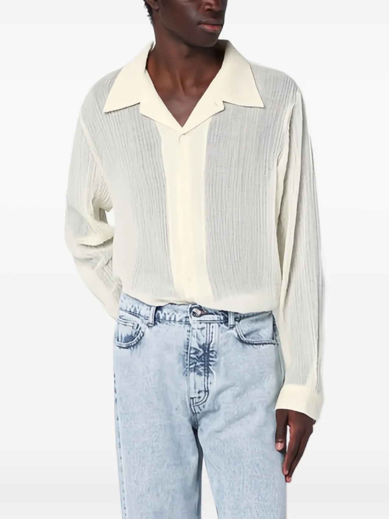 Séfr фактурная рубашка с длинными рукавами, белый
Séfr фактурная рубашка с длинными рукавами, белый