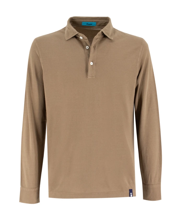 Классическая хлопковая рубашка поло Drumohr, бежевый
Классическая хлопковая рубашка поло Drumohr, бежевый