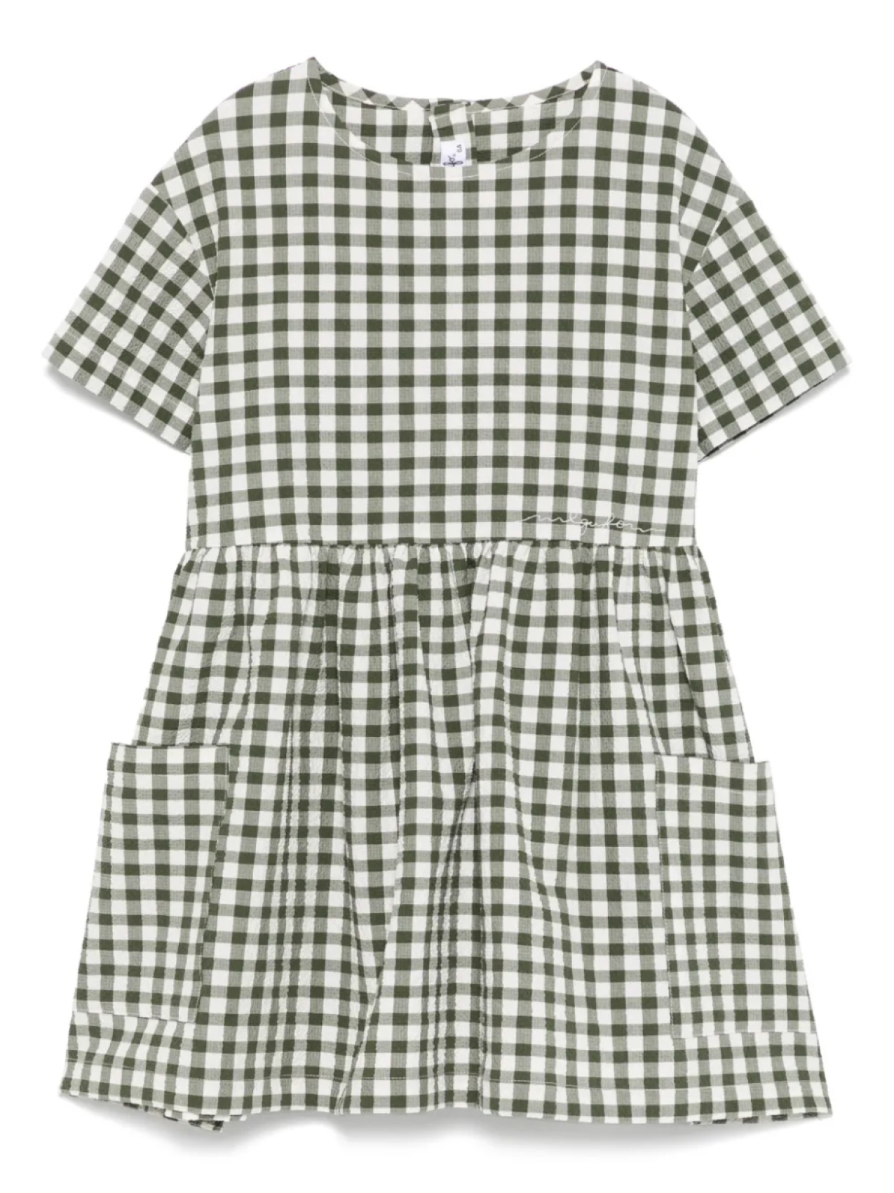 Il Gufo платье в клетку гингем, белый
Il Gufo платье в клетку гингем, белый
