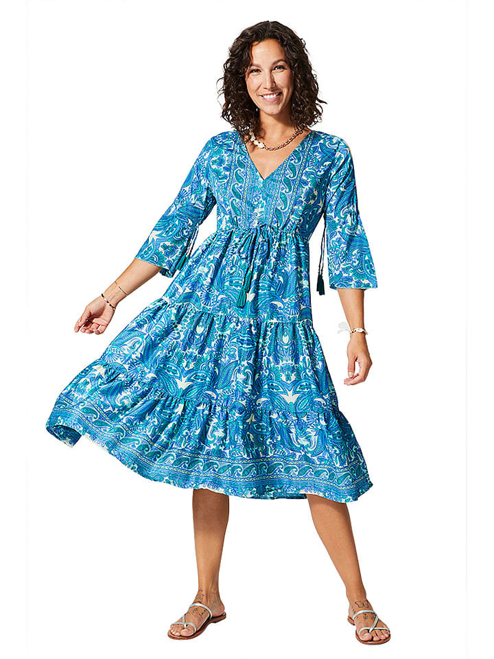 Платье до колена Aller Simplement, синий 
Платье до колена Aller Simplement, синий