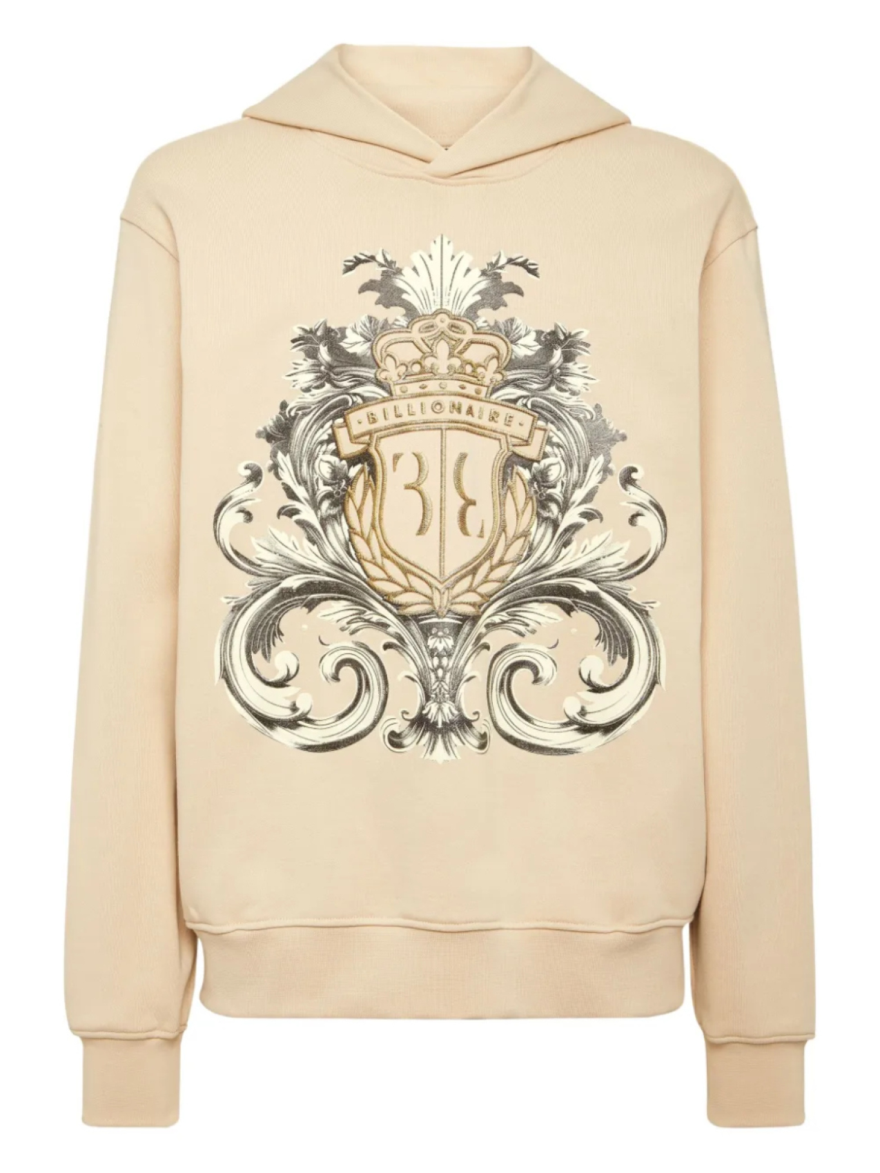 Толстовка с капюшоном и принтом герба Billionaire, нейтральный
Толстовка с капюшоном и принтом герба Billionaire, нейтральный