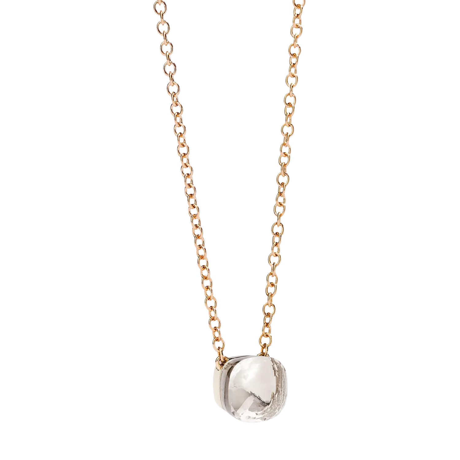 Кулон с белым топазом на цепочке из розового золота POMELLATO
Кулон с белым топазом на цепочке из розового золота POMELLATO