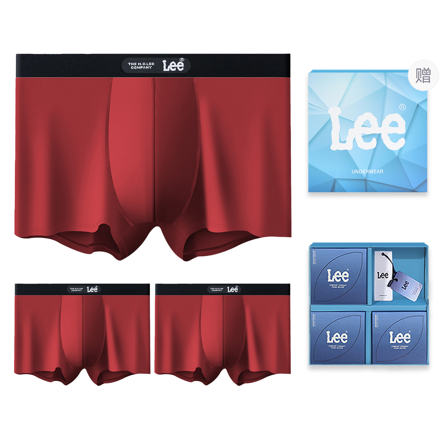 Lee Подарочный набор мужского белья 3 пары
Lee Подарочный набор мужского белья 3 пары