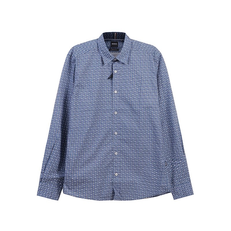 HUGO BOSS Мужская синяя рубашка SS24
HUGO BOSS Мужская синяя рубашка SS24