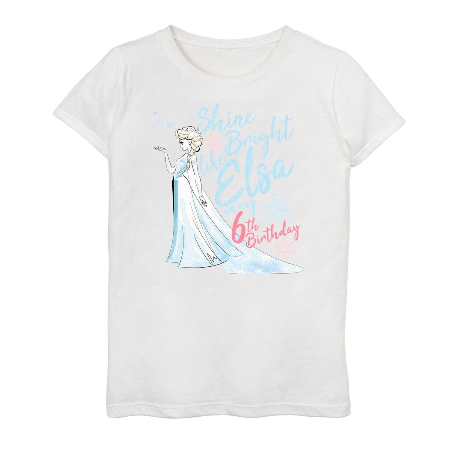 Футболка с рисунком Эльзы на 6-й день рождения для девочек 7–16 лет Disney's Frozen Girls Licensed Character, белый
Футболка с рисунком Эльзы на 6-й день рождения для девочек 7–16 лет Disney's Frozen Girls Licensed Character, белый
