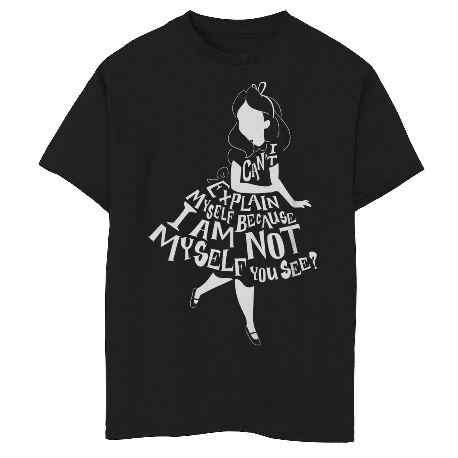 Футболка с графическим рисунком «Алиса в стране чудес» для мальчиков 8–20 лет Disney's «Я не могу объясниться» Licensed Character, черный
Футболка с графическим рисунком «Алиса в стране чудес» для мальчиков 8–20 лет Disney's «Я не могу объясниться» Licensed Character, черный