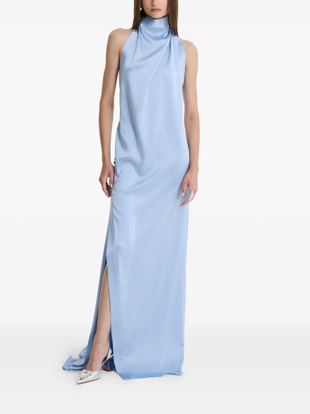 Длинное платье Blue Allure с высоким воротом и разрезами по бокам MOOS STUDIO, синий
Длинное платье Blue Allure с высоким воротом и разрезами по бокам MOOS STUDIO, синий