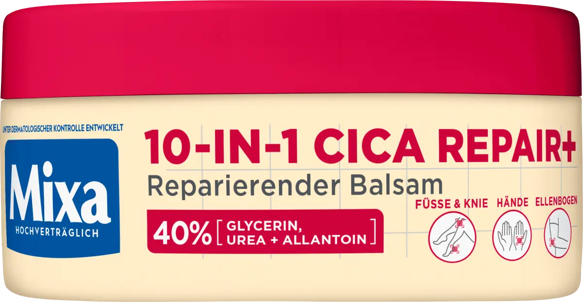 Бальзам для тела 10в1 Cica Repair+ Мочевина 150мл Mixa
Бальзам для тела 10в1 Cica Repair+ Мочевина 150мл Mixa