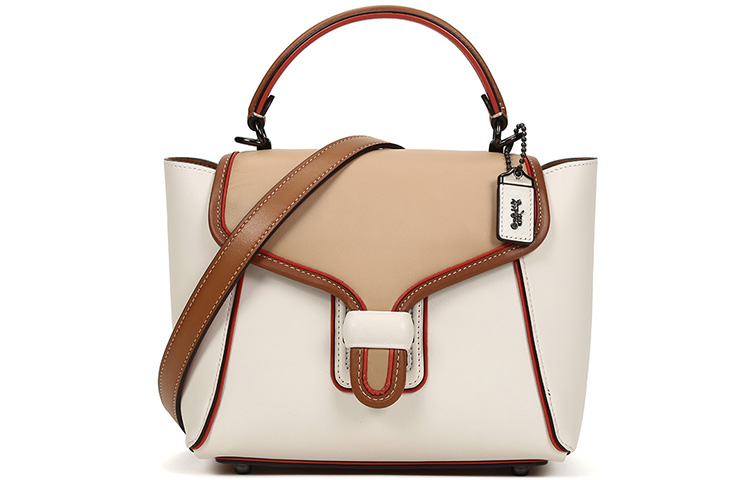 Coach Кожаная сумка через плечо, женская, белого цвета
Coach Кожаная сумка через плечо, женская, белого цвета