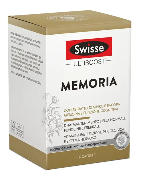 Swisse Memoria 60 капсул Добавка для когнитивных функций 
Swisse Memoria 60 капсул Добавка для когнитивных функций