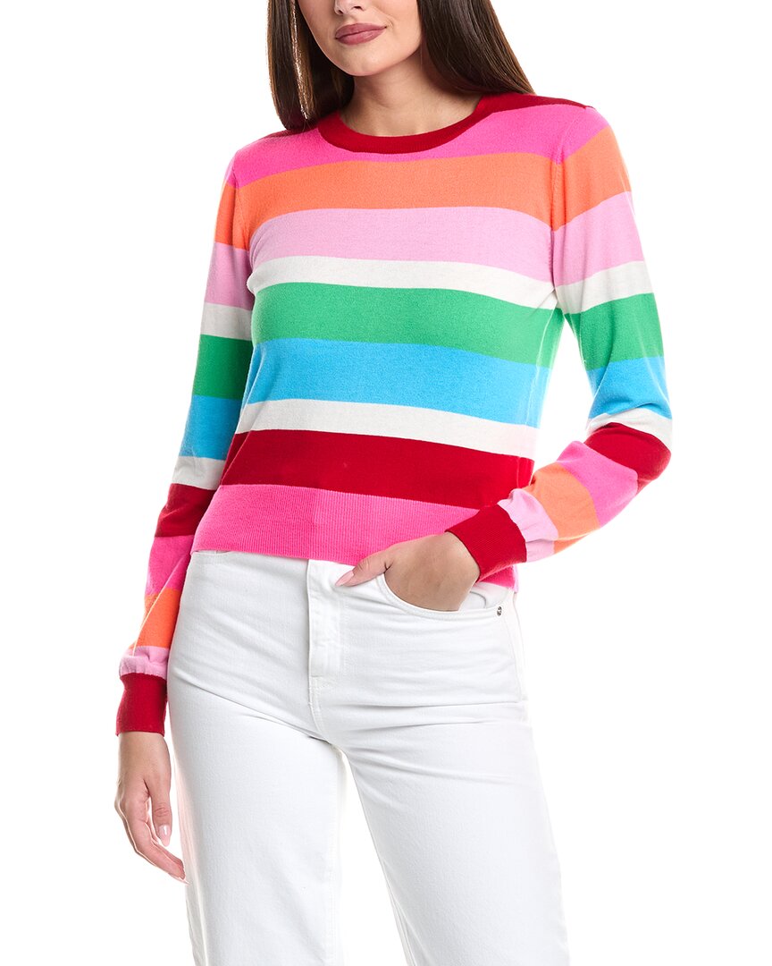 WISPR Свитер из смесового шелка с разноцветными полосками, розовый
WISPR Свитер из смесового шелка с разноцветными полосками, розовый