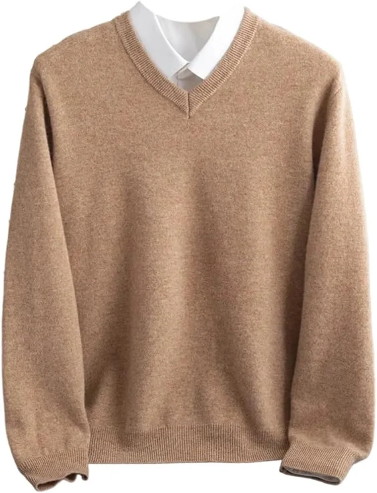 Премиальный пуловер из мериносовой шерсти с V-образным вырезом для мужчин
Премиальный пуловер из мериносовой шерсти с V-образным вырезом для мужчин