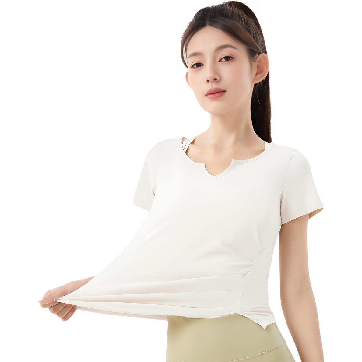 361° Футболка для йоги женская Ivory с V-образным вырезом Moderate
361° Футболка для йоги женская Ivory с V-образным вырезом Moderate