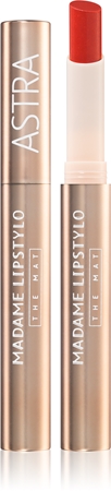 Кремовая губная помада с матовой отделкой Astra Make-up Madame Lipstylo The Mat, 06 Red Moulin 2 g
Кремовая губная помада с матовой отделкой Astra Make-up Madame Lipstylo The Mat, 06 Red Moulin 2 g