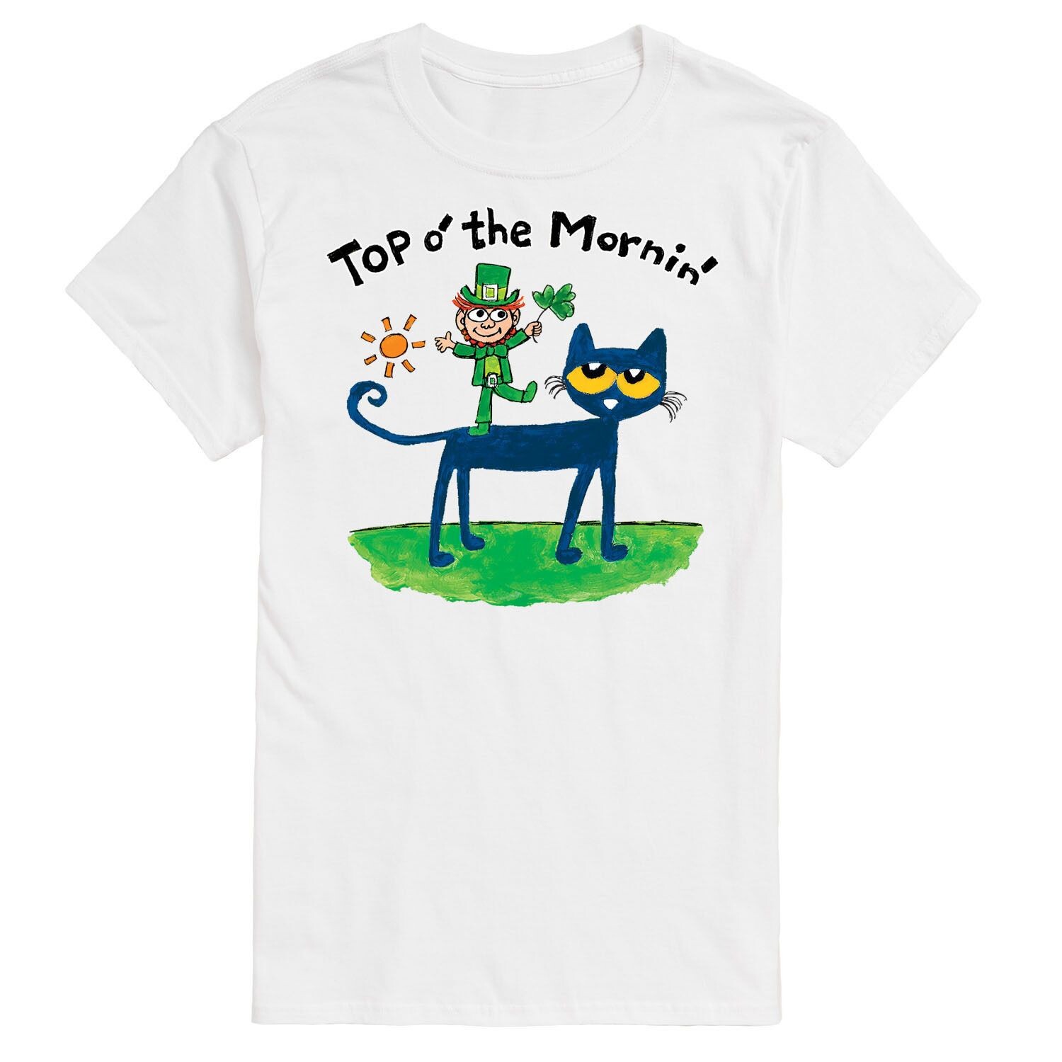 Мужская футболка Pete The Cat Mornin' Leprechaun Licensed Character 
Мужская футболка Pete The Cat Mornin' Leprechaun Licensed Character