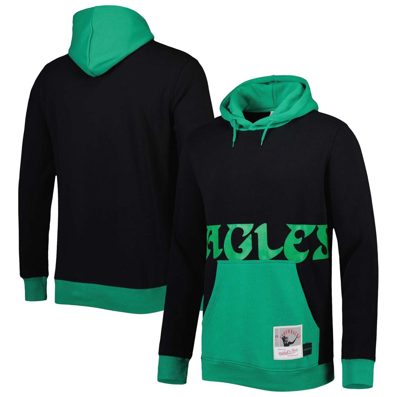 Мужской пуловер с капюшоном Mitchell & Ness черного/полночного зеленого цвета Philadelphia Eagles Big & Tall Big Face, Черный, Мужской пуловер с капюшоном Mitchell & Ness черного/полночного зеленого цвета Philadelphia Eagles Big & Tall Big Face
Мужской пуловер с капюшоном Mitchell & Ness черного/полночного зеленого цвета Philadelphia Eagles Big & Tall Big Face, Черный, Мужской пуловер с капюшоном Mitchell & Ness черного/полночного зеленого цвета Philadelphia Eagles Big & Tall Big Face