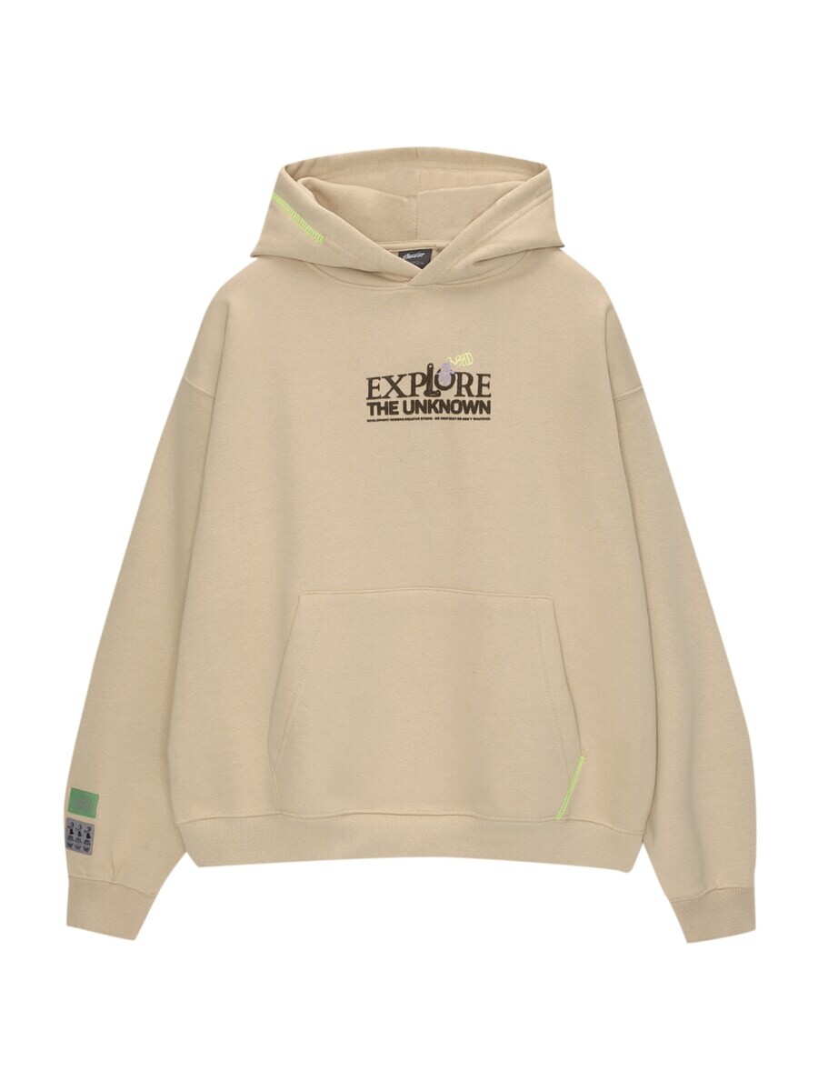 Толстовка с капюшоном Pull&Bear Sweatshirt, бежевый
Толстовка с капюшоном Pull&Bear Sweatshirt, бежевый