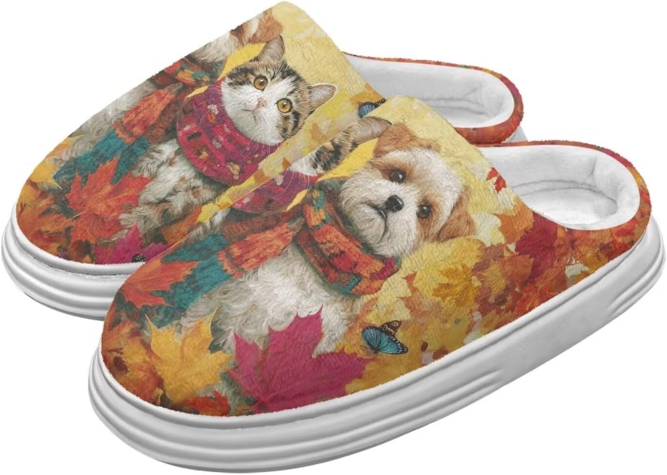 Тапочки Chririnla на День Благодарения для женщин и мужчин, мягкие, уютные, комфортные, плюшевые, легкие, без шнурков, для дома и улицы, с противоскользящей подошвой из EVA, Thanksgiving Cat & Dog
Тапочки Chririnla на День Благодарения для женщин и мужчин, мягкие, уютные, комфортные, плюшевые, легкие, без шнурков, для дома и улицы, с противоскользящей подошвой из EVA, Thanksgiving Cat & Dog