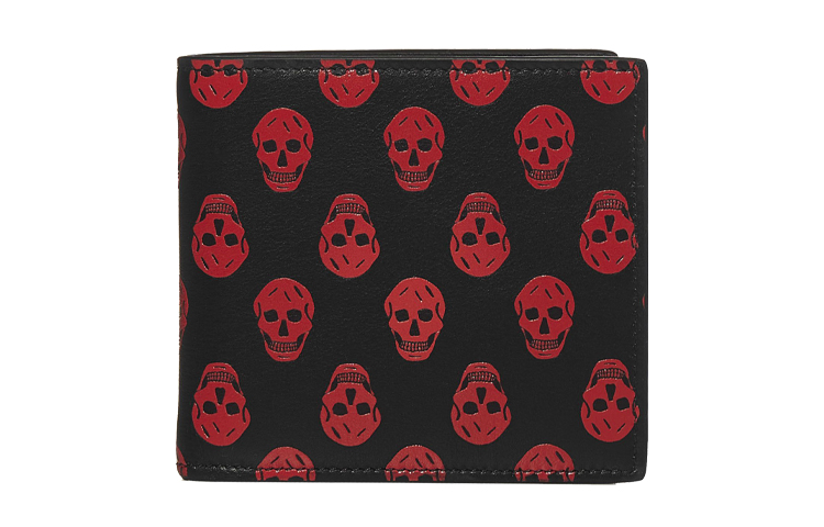 Alexander McQueen Женский бумажник из коровьей кожи чёрный 
Alexander McQueen Женский бумажник из коровьей кожи чёрный