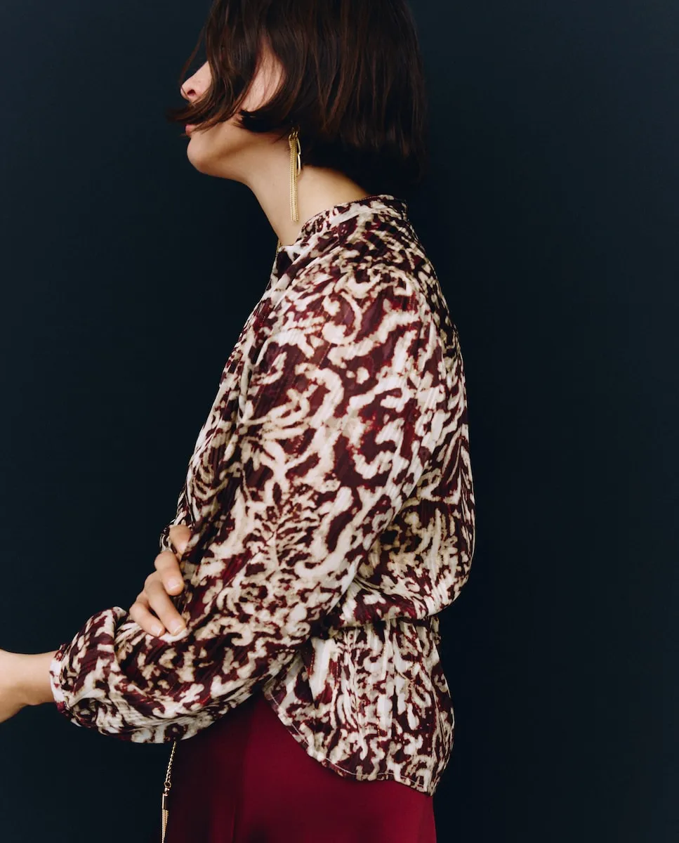 Женская блузка с длинным рукавом с принтом Couchel, белый
Женская блузка с длинным рукавом с принтом Couchel, белый