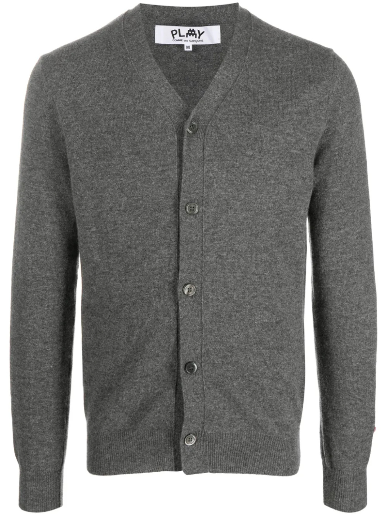 Шерстяной кардиган из коллаборации с The Artist Invader Comme Des Garçons Play, серый
Шерстяной кардиган из коллаборации с The Artist Invader Comme Des Garçons Play, серый