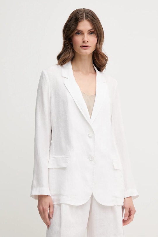 Льняной пиджак United Colors Of Benetton, белый
Льняной пиджак United Colors Of Benetton, белый