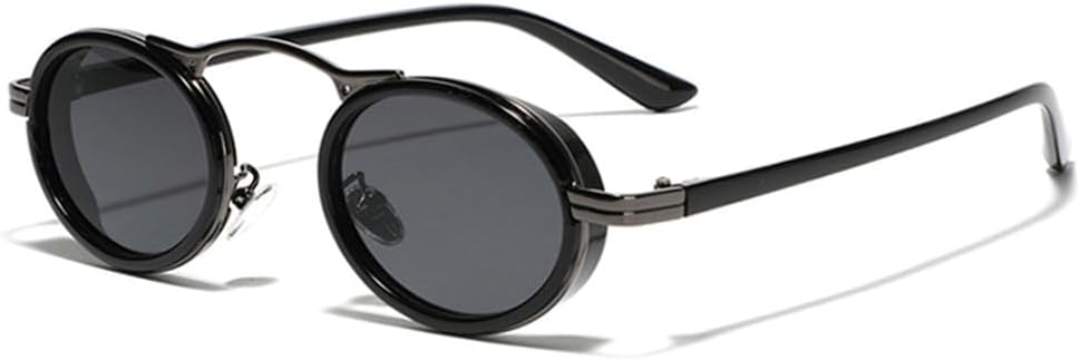 Солнцезащитные очки в стиле ретро-панк для женщин, овальные, с градиентным переходом цвета, защита от ультрафиолета UV400; для мужчин, полуметаллические KTUCN, Gun Black Gray
Солнцезащитные очки в стиле ретро-панк для женщин, овальные, с градиентным переходом цвета, защита от ультрафиолета UV400; для мужчин, полуметаллические KTUCN, Gun Black Gray