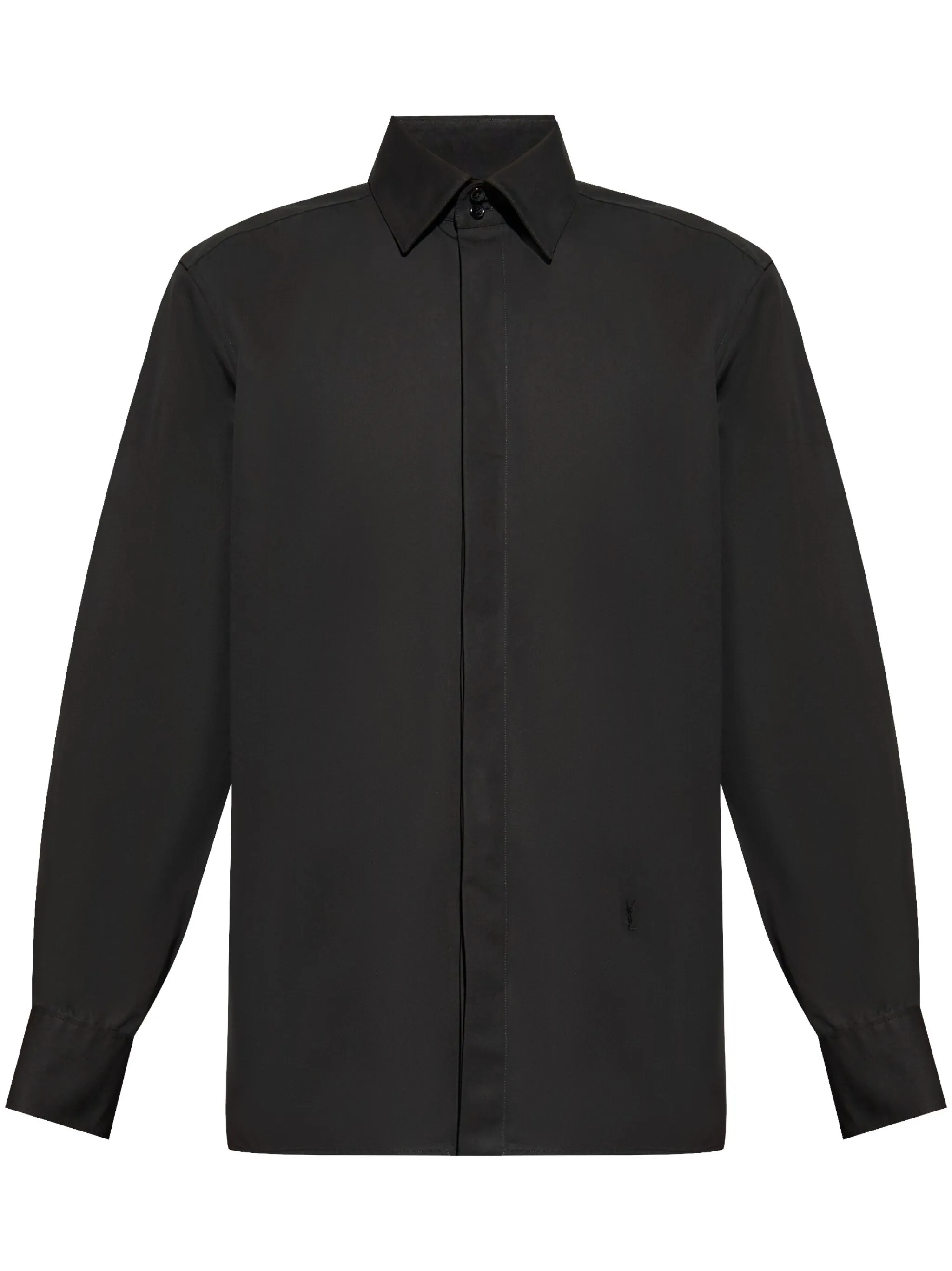 Поплиновая рубашка Saint Laurent, черный
Поплиновая рубашка Saint Laurent, черный