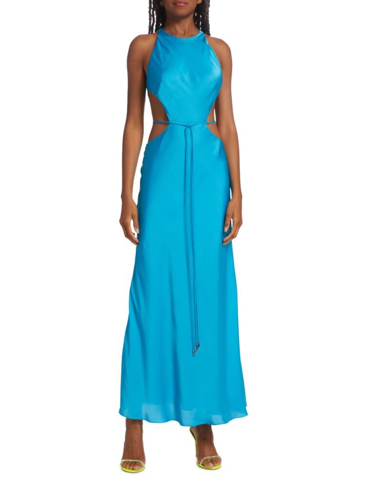 Атласное платье макси Lune с вырезами Alexis, сапфир
Атласное платье макси Lune с вырезами Alexis, сапфир