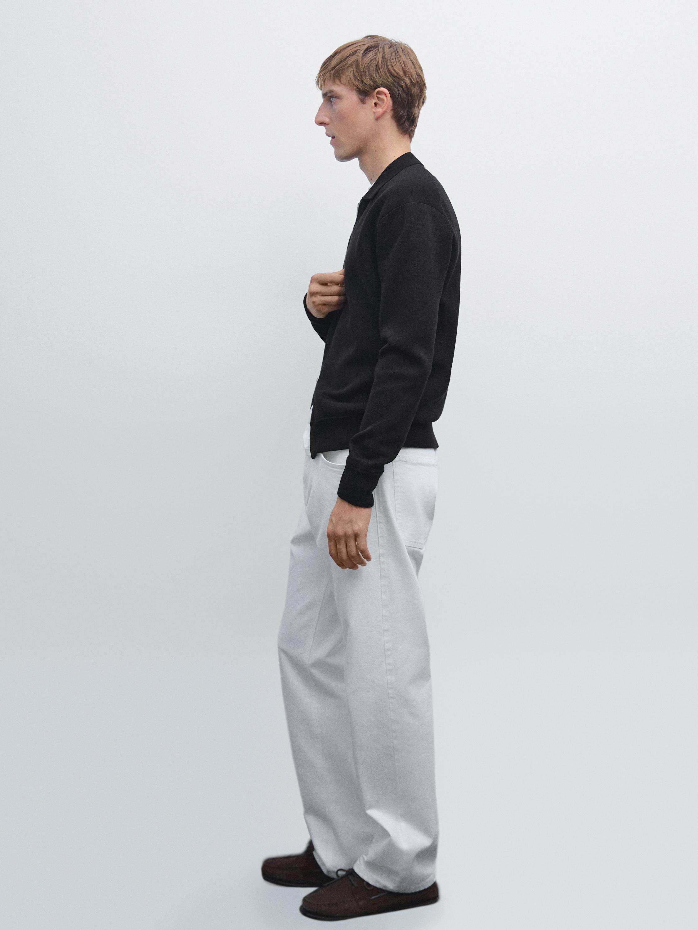 Кардиган из хлопковой смеси на молнии Massimo Dutti, черный
Кардиган из хлопковой смеси на молнии Massimo Dutti, черный