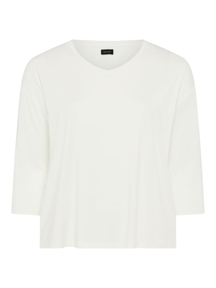 Рубашка с рукавами 3/4 белого цвета Laura Scott
Рубашка с рукавами 3/4 белого цвета Laura Scott