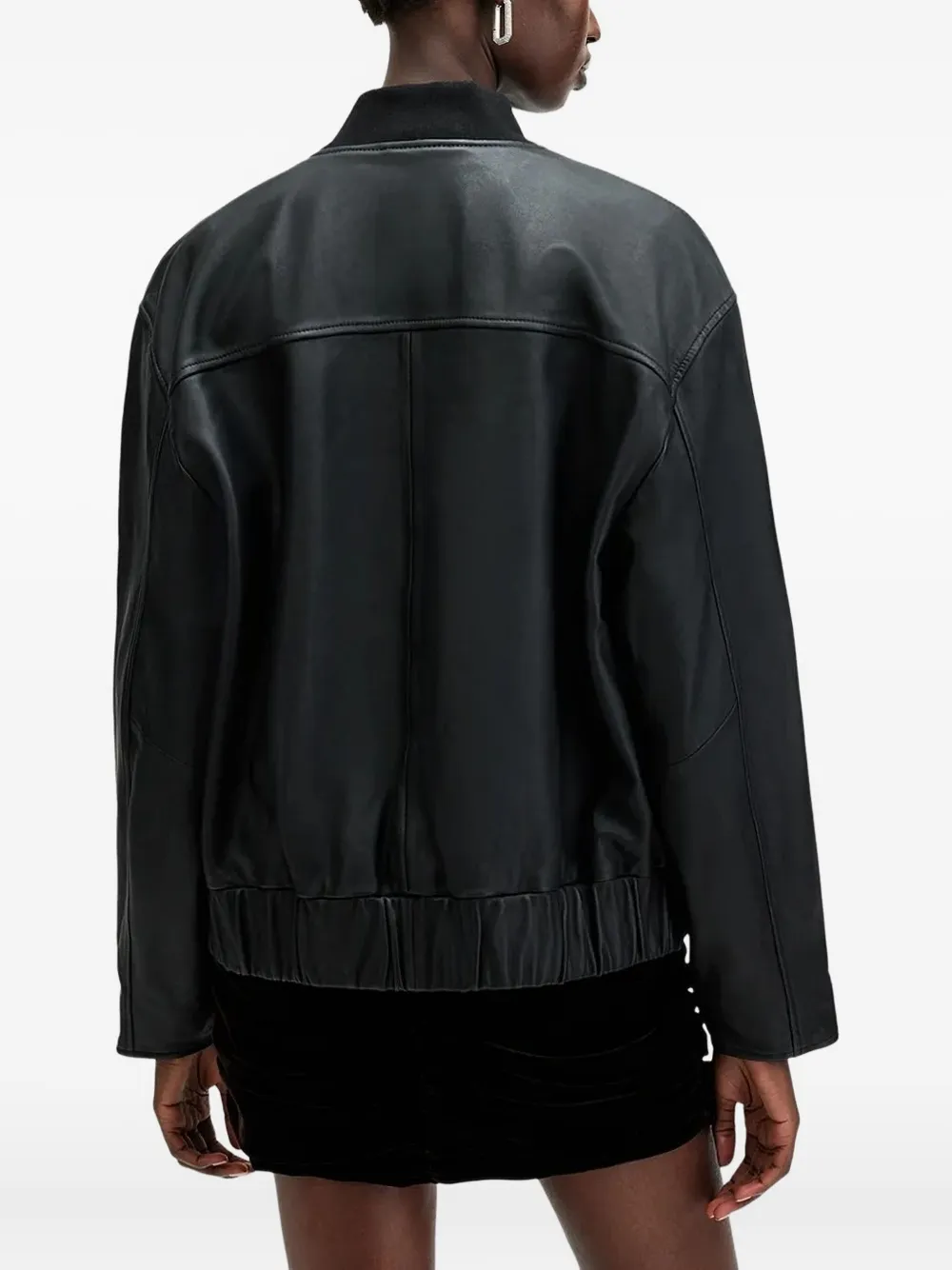 Кожаная куртка-бомбер Yara на молнии спереди AllSaints, черный
Кожаная куртка-бомбер Yara на молнии спереди AllSaints, черный