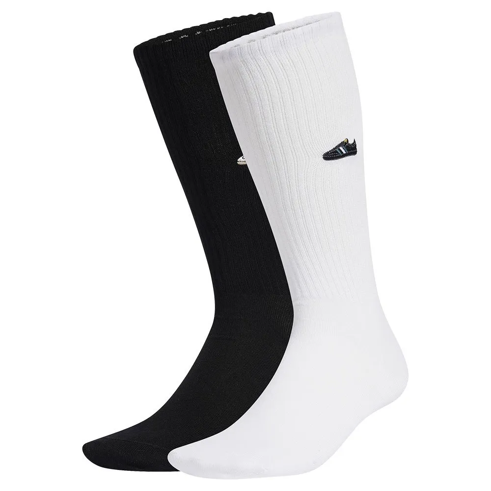 Носки adidas Originals Samba crew 2 pairs, черный/белый
Носки adidas Originals Samba crew 2 pairs, черный/белый