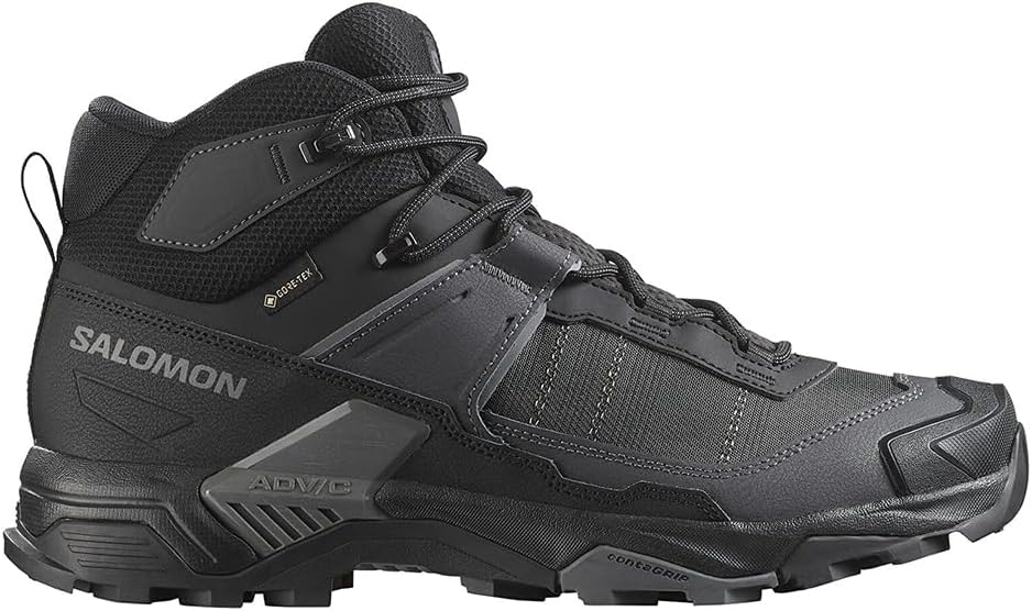Мужские кроссовки Salomon X Ultra 5 Mid GTX для пешего туризма, Black/Asphalt/Castlerock
Мужские кроссовки Salomon X Ultra 5 Mid GTX для пешего туризма, Black/Asphalt/Castlerock