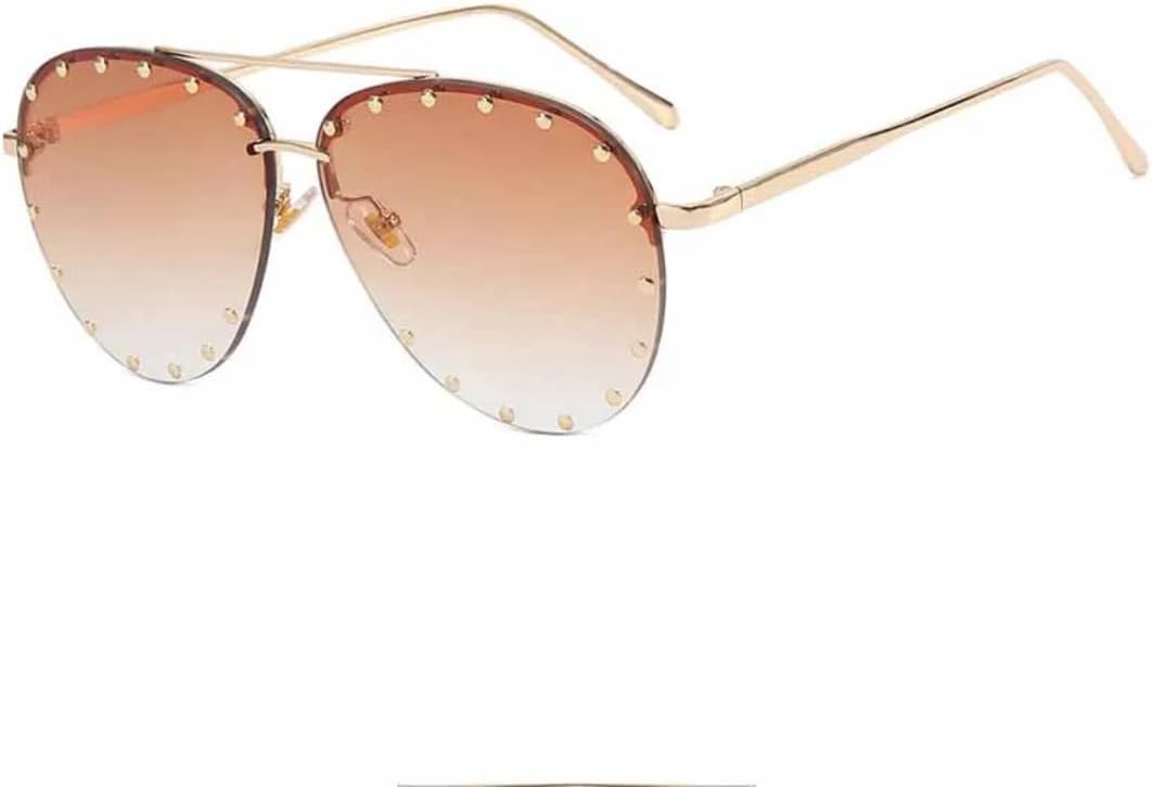 Женские солнцезащитные очки с металлическими заклепками, роскошные очки, стильные солнцезащитные очки для женщин с защитой от УФ-излучения UV400 VVTWSSW, Gold Gradient Tea
Женские солнцезащитные очки с металлическими заклепками, роскошные очки, стильные солнцезащитные очки для женщин с защитой от УФ-излучения UV400 VVTWSSW, Gold Gradient Tea