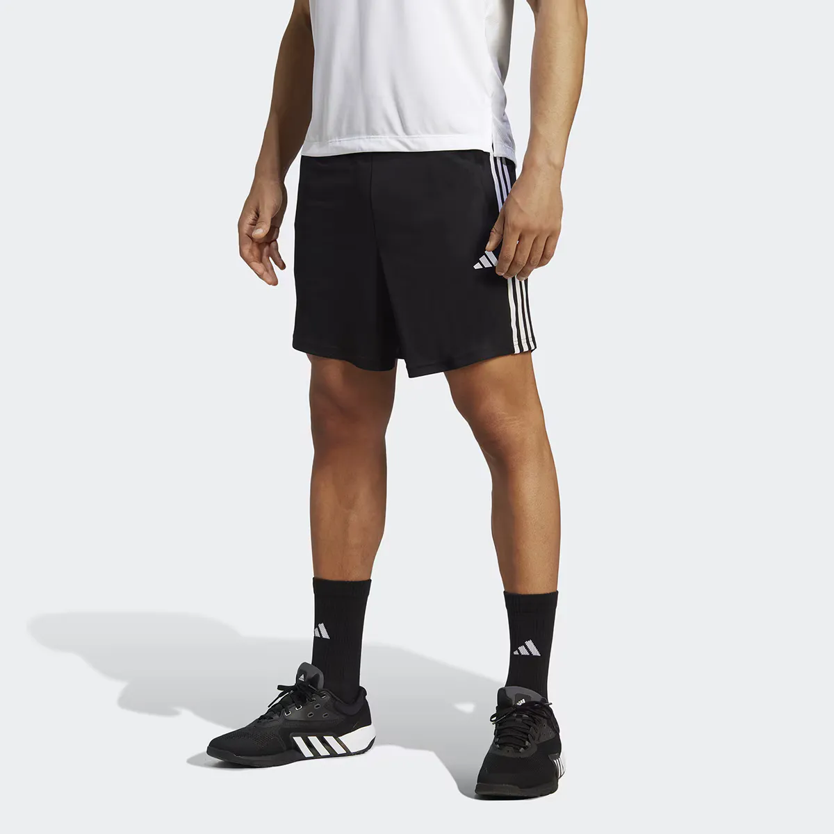 Мужские шорты Train Essentials Piqué Training 3 полоски Шорты Adidas, чёрный
Мужские шорты Train Essentials Piqué Training 3 полоски Шорты Adidas, чёрный