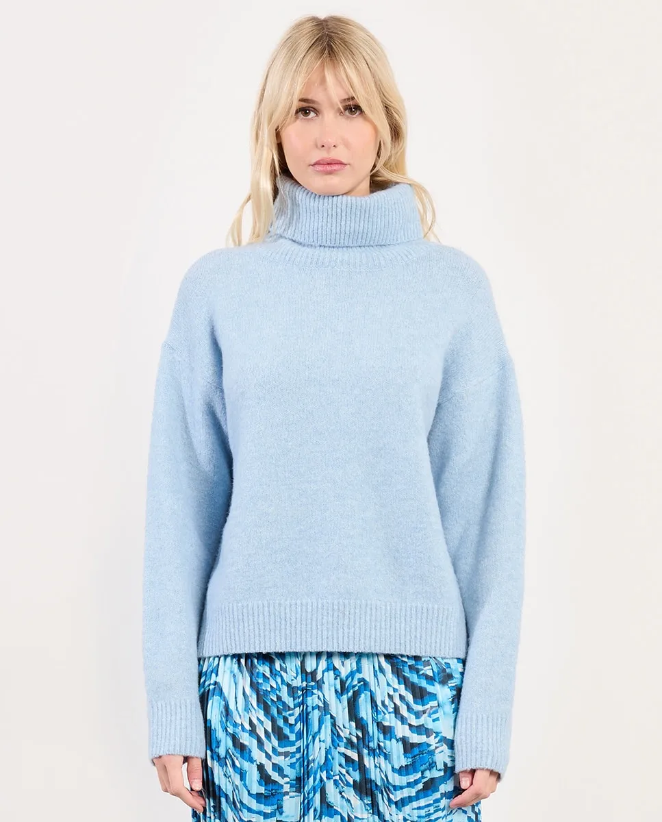 Женский свитер с длинными рукавами и высоким воротником Lili Sidonio, светло-голубой
Женский свитер с длинными рукавами и высоким воротником Lili Sidonio, светло-голубой