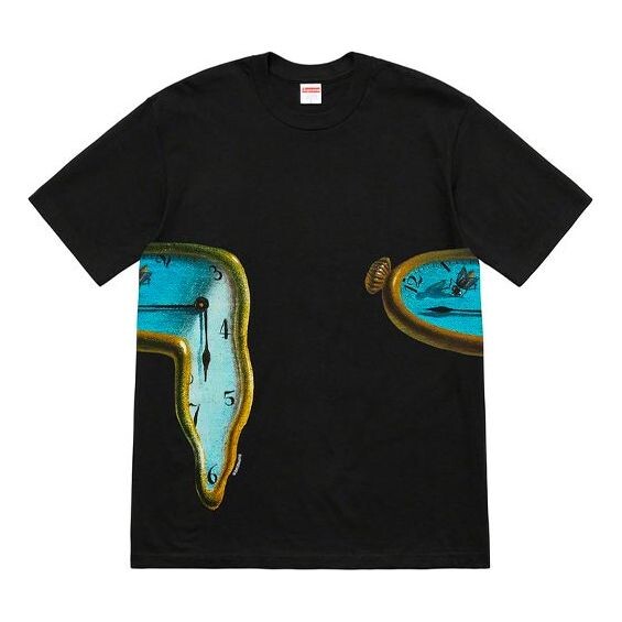 Футболка ss19 the persistence of memory black tee Supreme, черный 
Футболка ss19 the persistence of memory black tee Supreme, черный