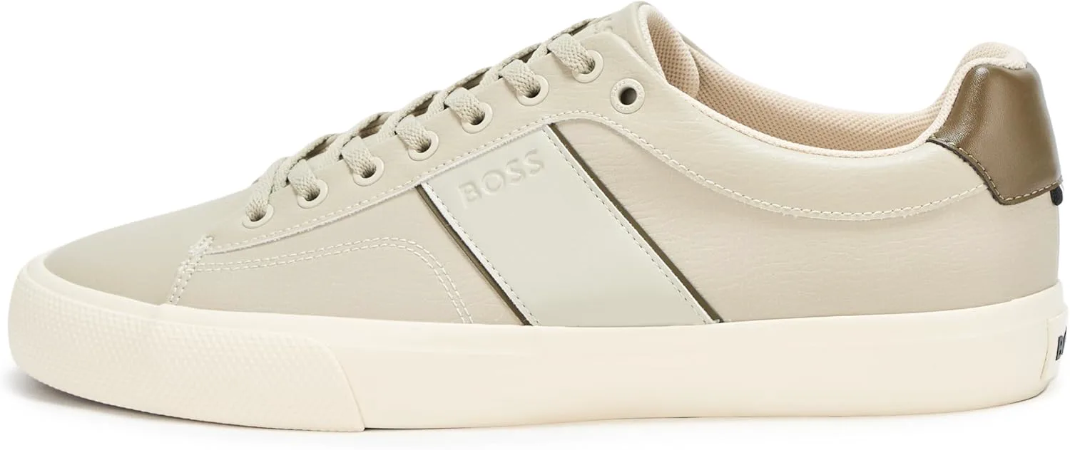 Мужские кроссовки BOSS Aiden с логотипом, низкие, из кожи, кремовый
Мужские кроссовки BOSS Aiden с логотипом, низкие, из кожи, кремовый