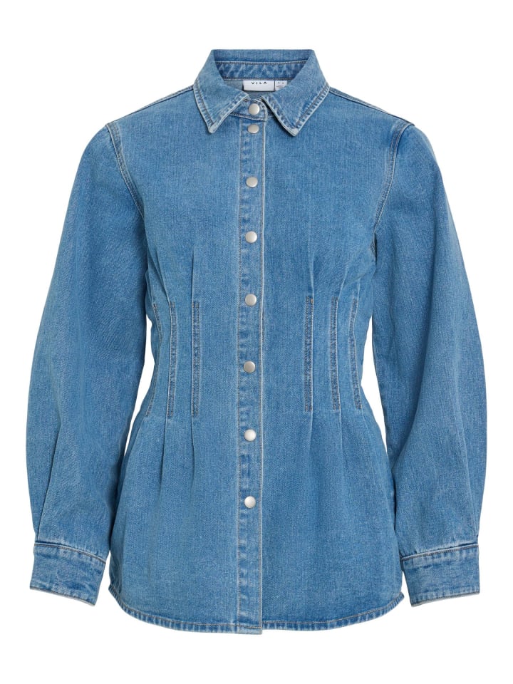 Рубашка Vila, Средне-синий деним
Рубашка Vila, Средне-синий деним