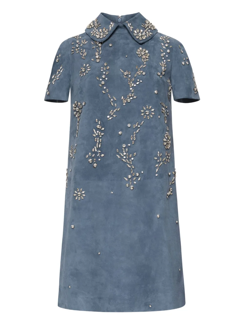 Платье с вышивкой на воротнике Oscar de la Renta, синий
Платье с вышивкой на воротнике Oscar de la Renta, синий