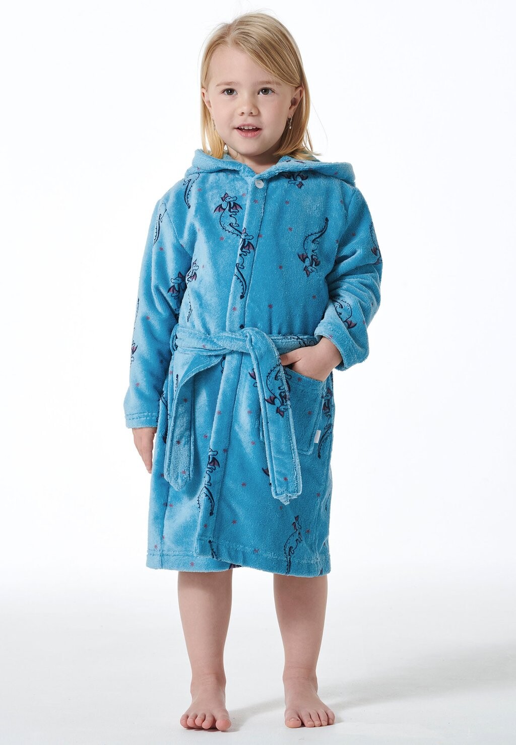 Халат Schiesser, синий 
Халат Schiesser, синий