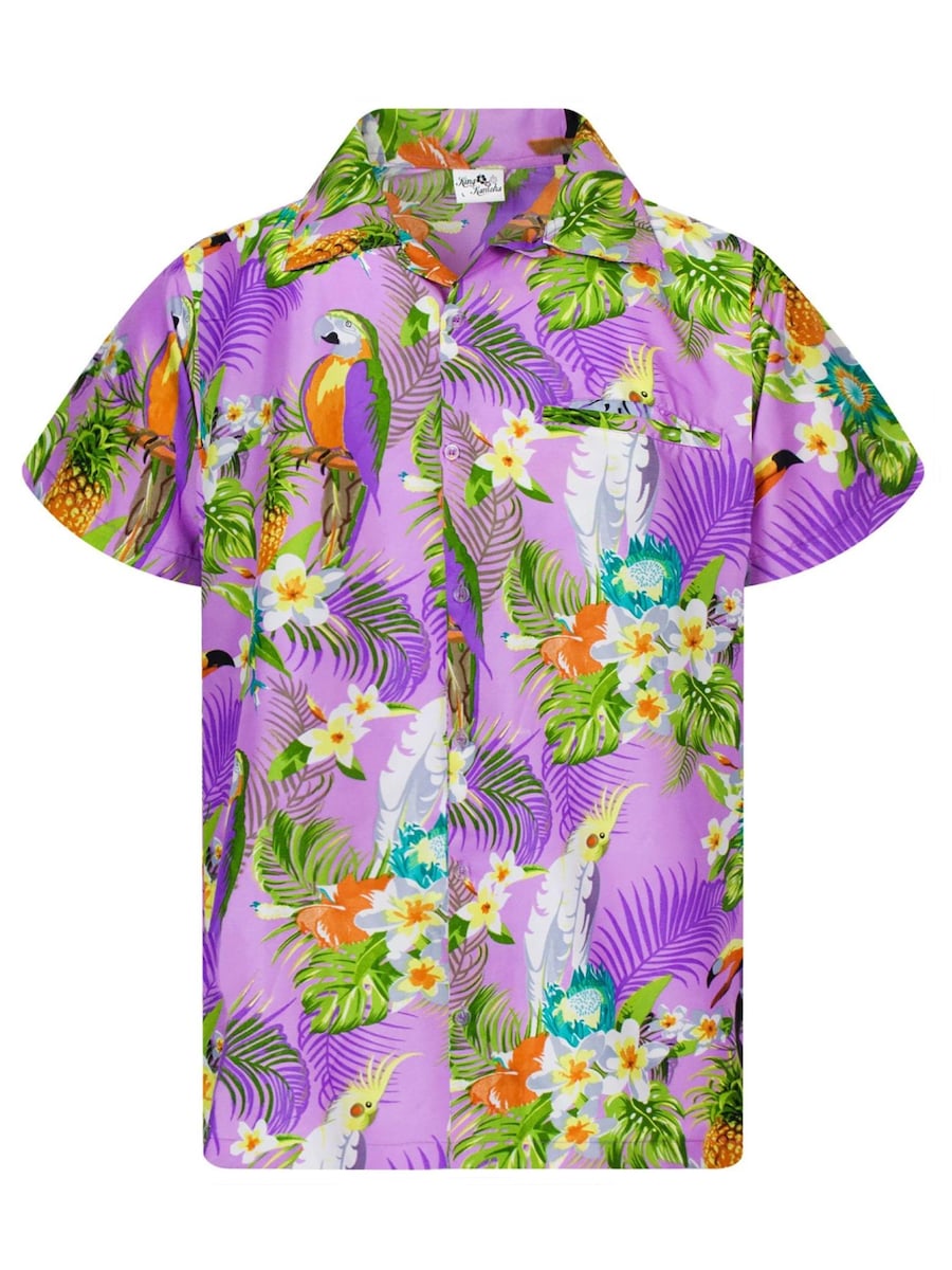 Рубашка King Kameha Parrot Cockatoo, светло-фиолетовый
Рубашка King Kameha Parrot Cockatoo, светло-фиолетовый