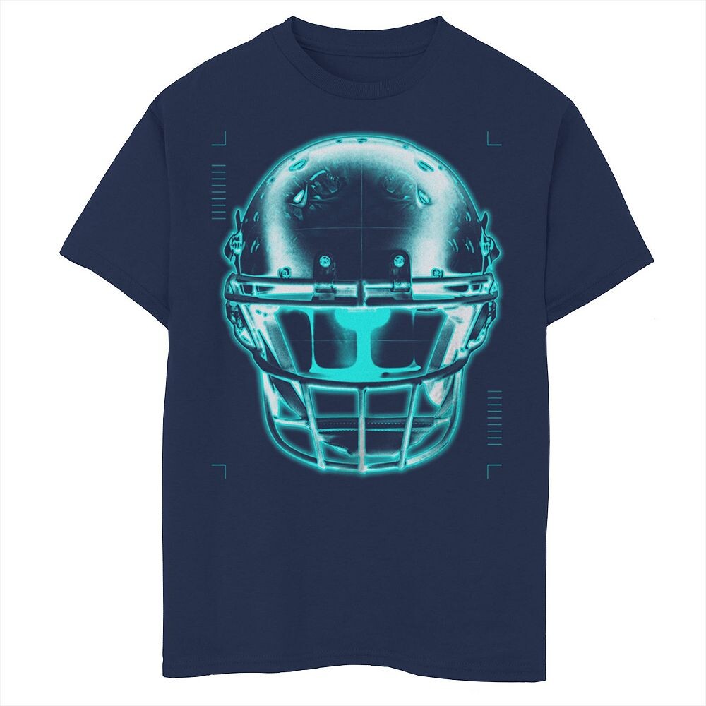 Футбольный шлем для мальчиков 8–20 лет, неоновая рентгеновская футболка, темно-синий 
Футбольный шлем для мальчиков 8–20 лет, неоновая рентгеновская футболка, темно-синий