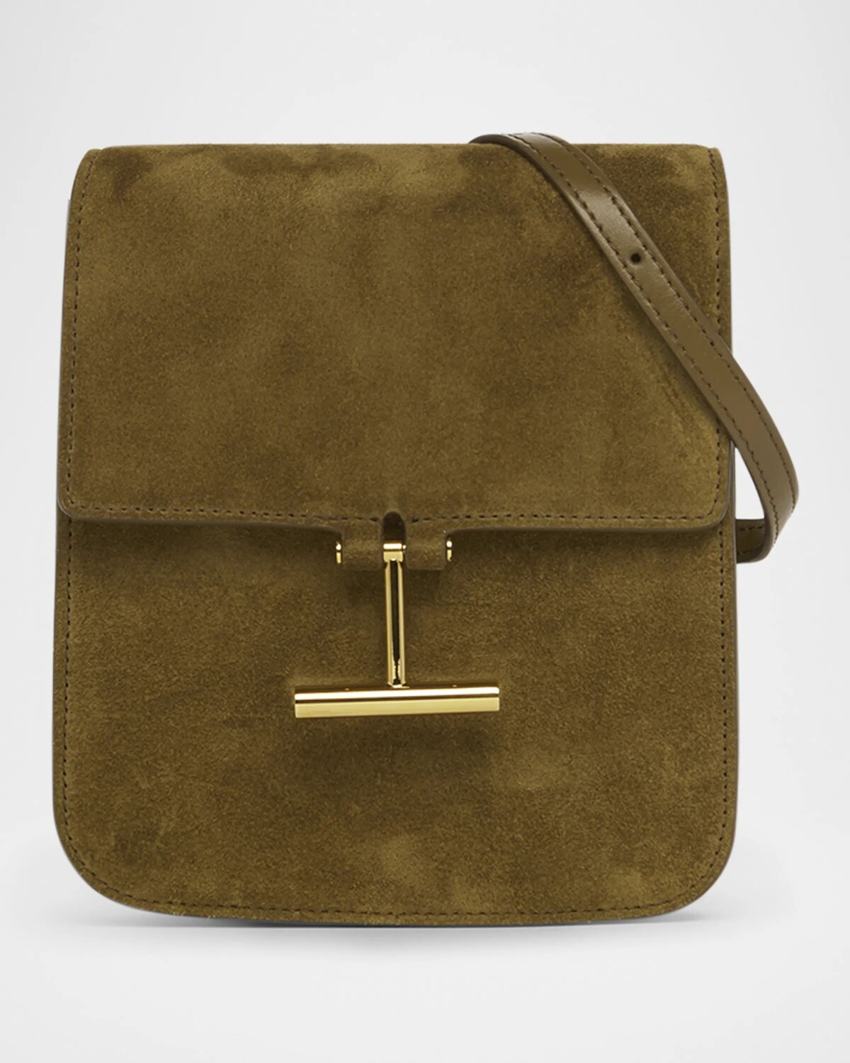 Замшевая мини-сумка через плечо Tara с клапаном Tom Ford, цвет Olive
Замшевая мини-сумка через плечо Tara с клапаном Tom Ford, цвет Olive