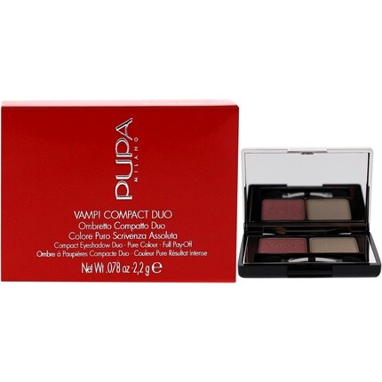 Милан Вамп! Компактные тени для век Duo 001 Rose Perlage для женщин, 0,078 унций, Pupa
Милан Вамп! Компактные тени для век Duo 001 Rose Perlage для женщин, 0,078 унций, Pupa