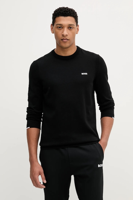 Хлопковый свитер Boss Green, черный
Хлопковый свитер Boss Green, черный